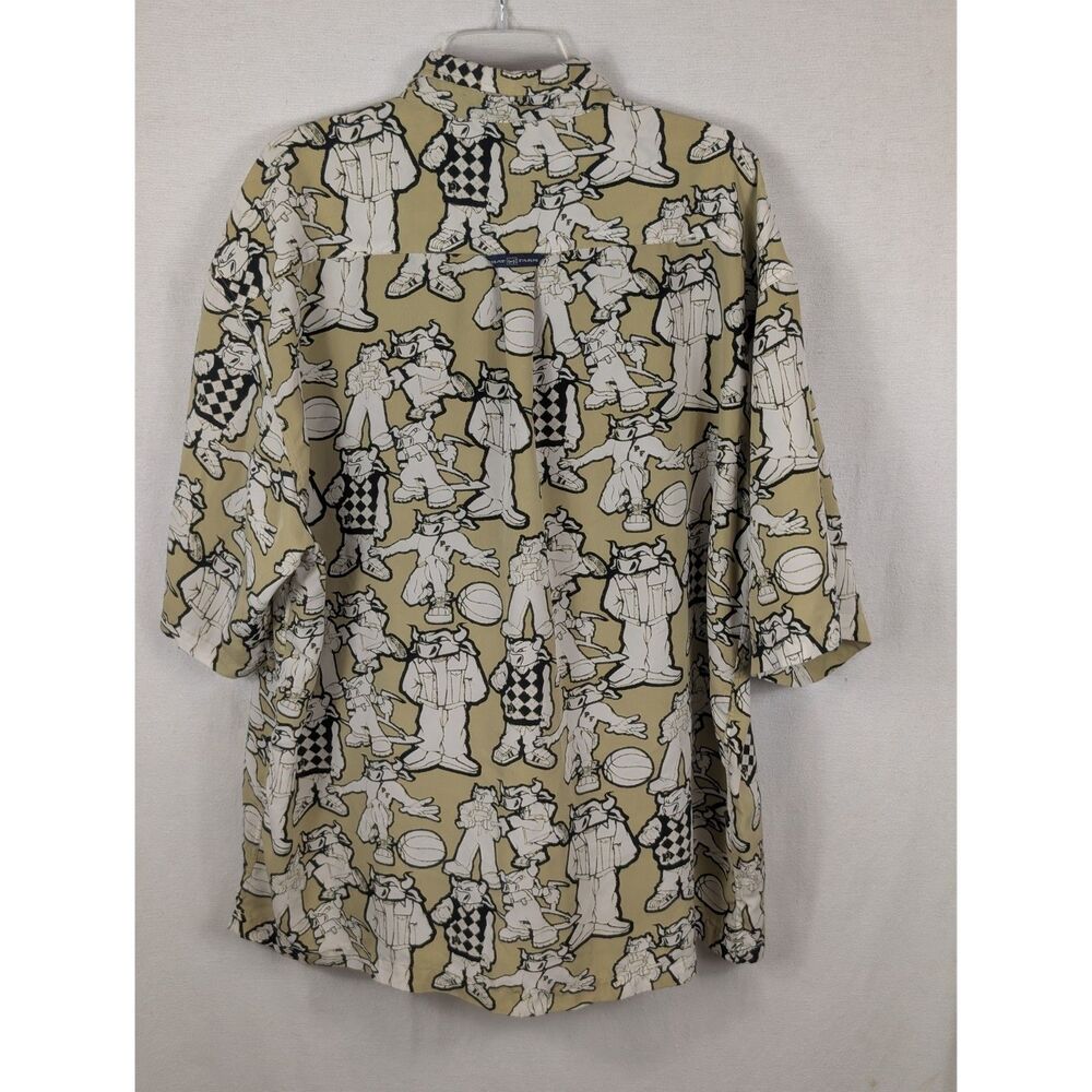 Vintage Phat Farm All Over Bull Print Short Sleeve Shirt Men's Size XXL/2XL - Picture 10 of 14
